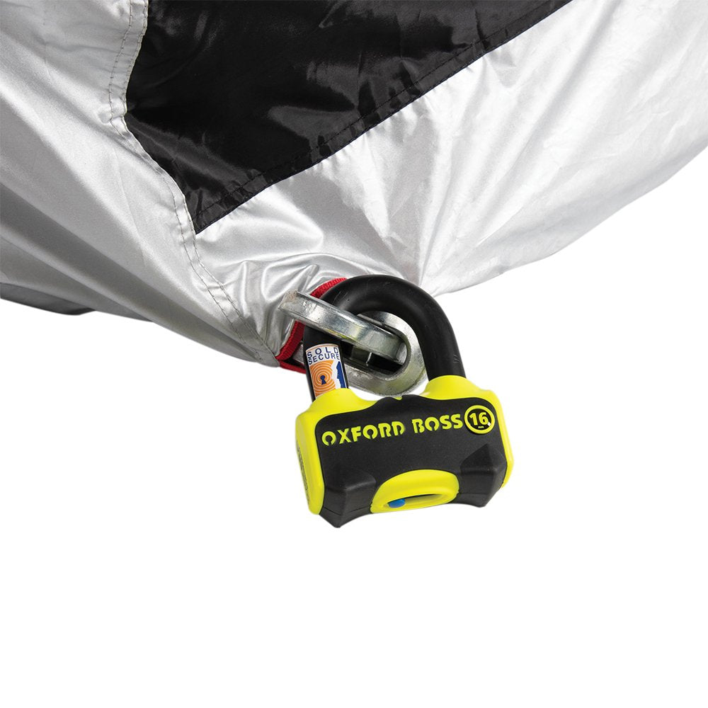 Oxford Aquatex Top Box Black / Silver FREE 1 YEAR Returns, FREE UK Delivery | ThrottleChimp