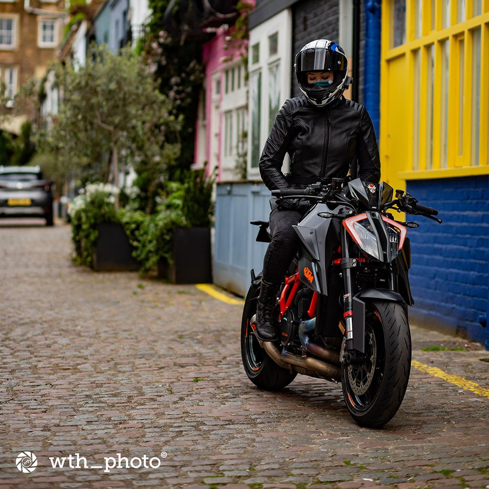 Oxford Beckley Ladies Leather Jacket Black FREE 1 YEAR Returns, FREE UK Delivery | ThrottleChimp