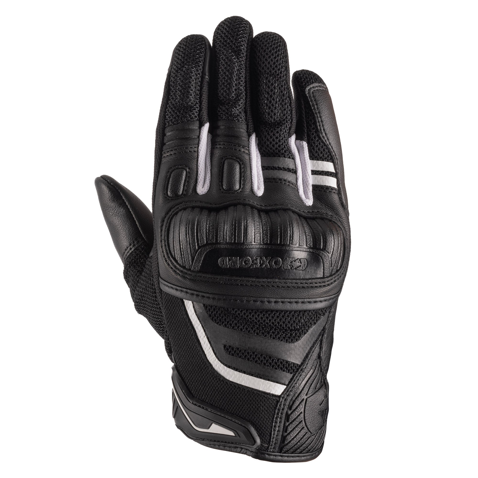 Oxford Omega 1.0 Air Gloves Black / White FREE 1 YEAR Returns, FREE UK Delivery | ThrottleChimp