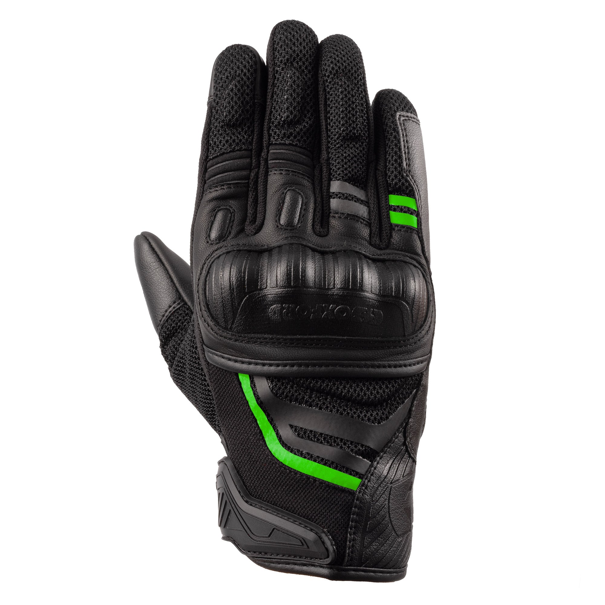 Oxford Omega 1.0 Air Gloves Black / Green FREE 1 YEAR Returns, FREE UK Delivery | ThrottleChimp