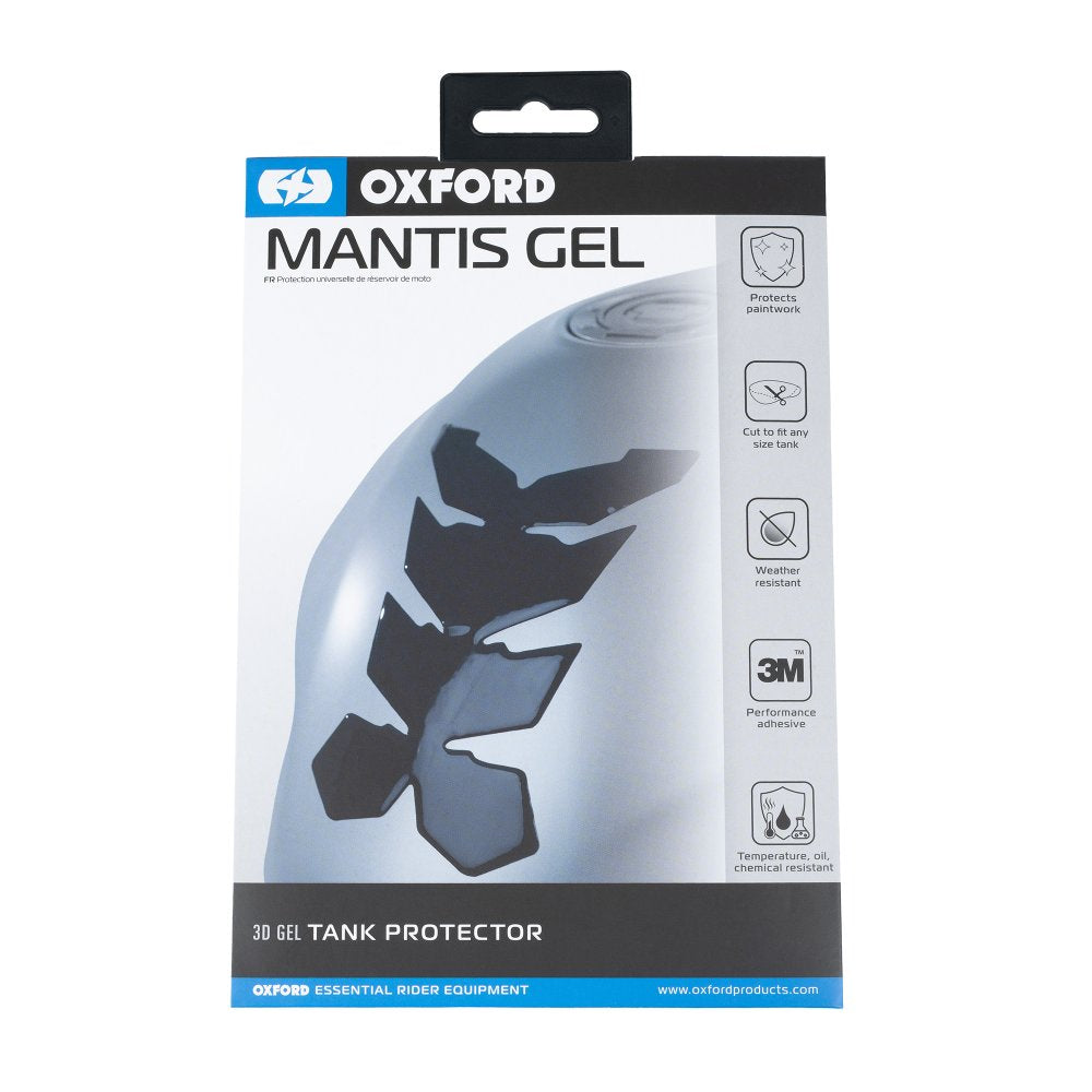 Oxford Mantis Gel Tank Pad Black FREE 1 YEAR Returns, FREE UK Delivery | ThrottleChimp