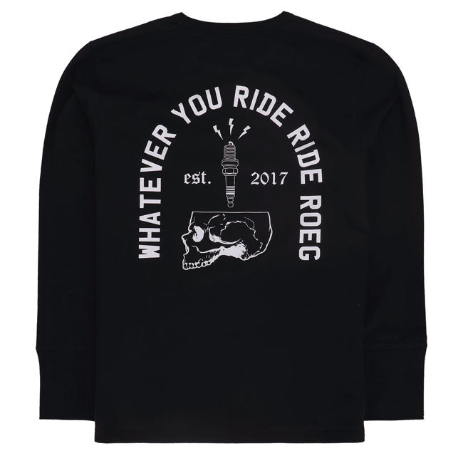 Roeg Ricky Skull Jersey Black FREE 1 YEAR Returns, FREE UK Delivery | ThrottleChimp