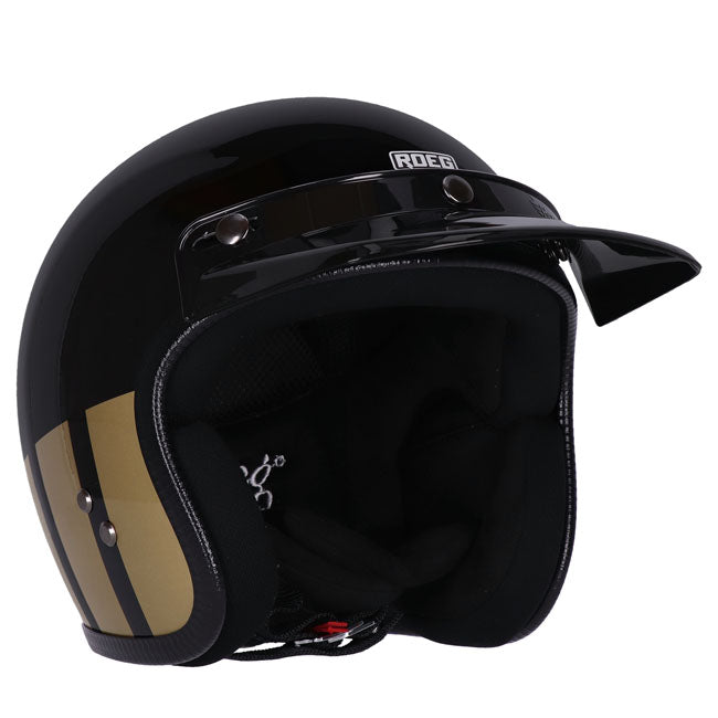 Roeg Jett Open Face Helmet Curbstone Gold FREE 1 YEAR Returns, FREE UK Delivery | ThrottleChimp
