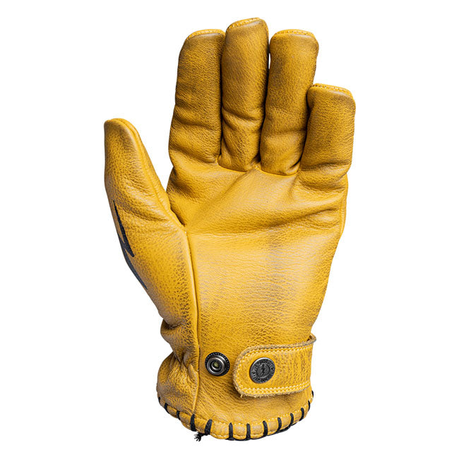 John Doe Coyote Leather Gloves Yellow / Black FREE 1 YEAR Returns, FREE UK Delivery | ThrottleChimp