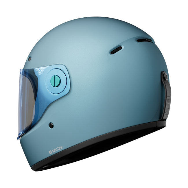 John Doe JD/One Frozen Full Face Helmet Steel Blue FREE 1 YEAR Returns, FREE UK Delivery | ThrottleChimp