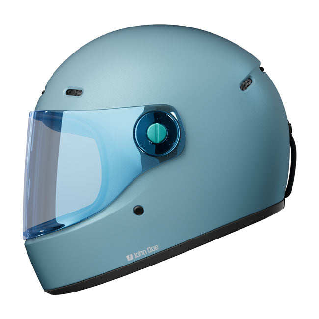 John Doe JD/One Frozen Full Face Helmet Steel Blue FREE 1 YEAR Returns, FREE UK Delivery | ThrottleChimp