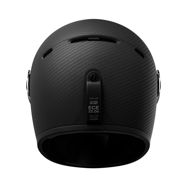 John Doe JD/One Signature Frozen Full Face Helmet Black / Carbon FREE 1 YEAR Returns, FREE UK Delivery | ThrottleChimp