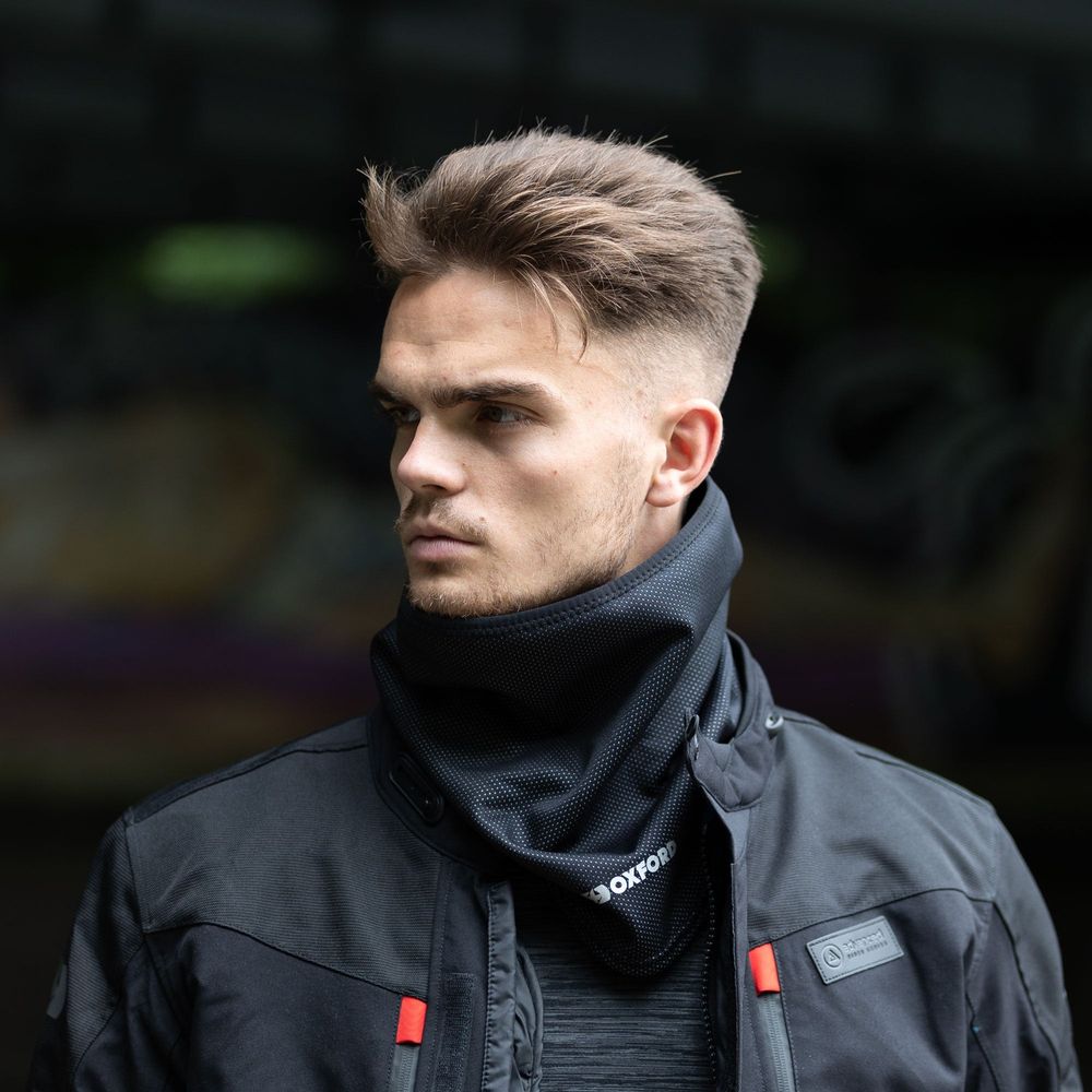 Oxford Advanced Storm Collar Neck Shield Black FREE 1 YEAR Returns, FREE UK Delivery | ThrottleChimp