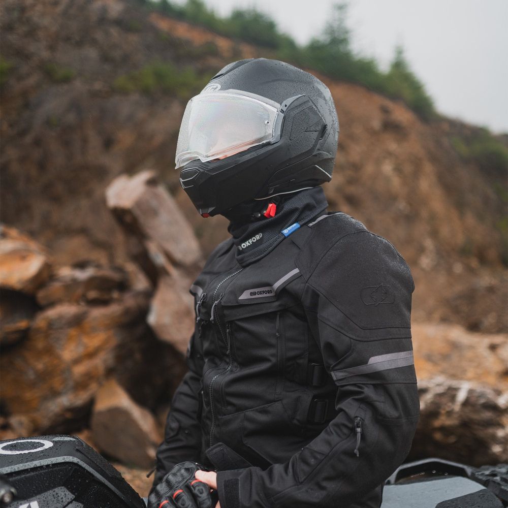 Oxford Advanced Storm Collar Neck Shield Black FREE 1 YEAR Returns, FREE UK Delivery | ThrottleChimp