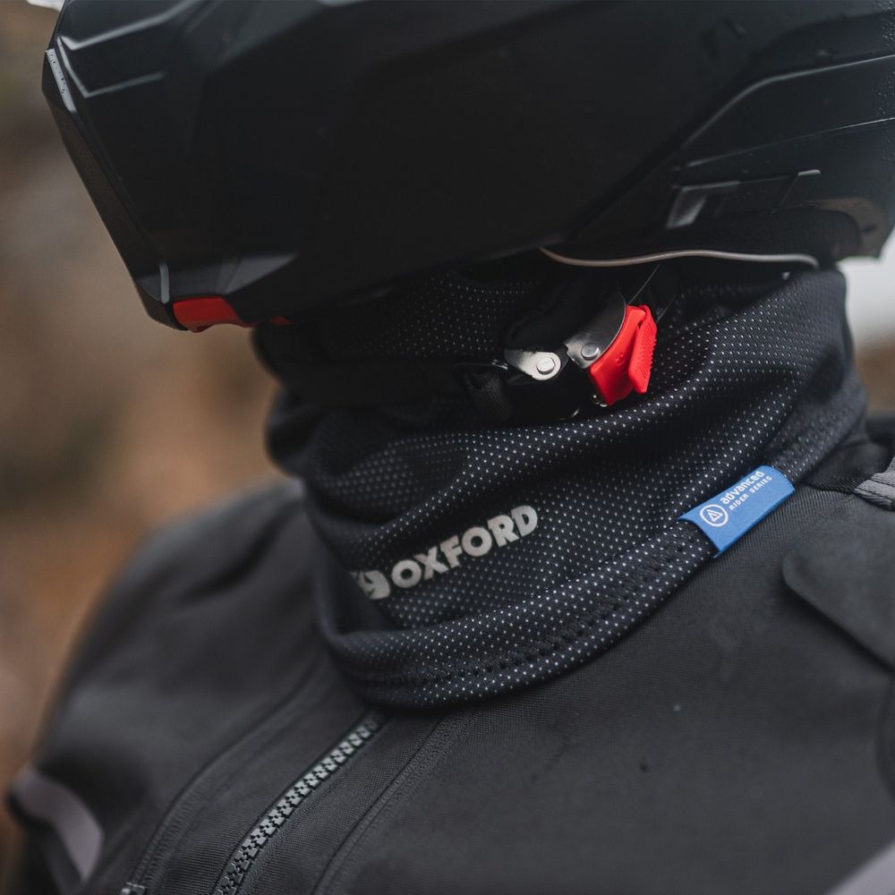 Oxford Advanced Storm Collar Neck Shield Black FREE 1 YEAR Returns, FREE UK Delivery | ThrottleChimp