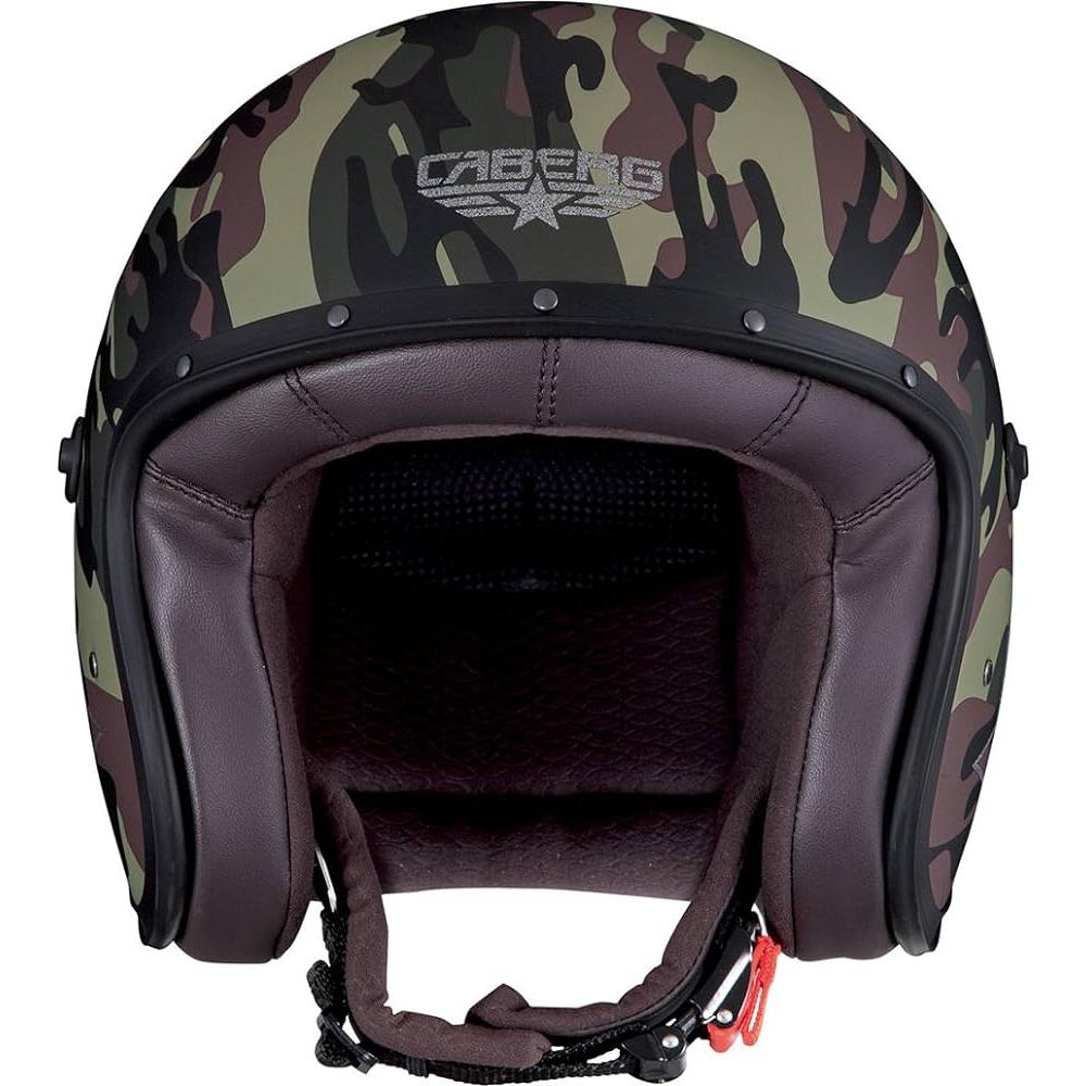 Caberg Freeride Commander Open Face Helmet Green Camo FREE 1 YEAR Returns, FREE UK Delivery | ThrottleChimp
