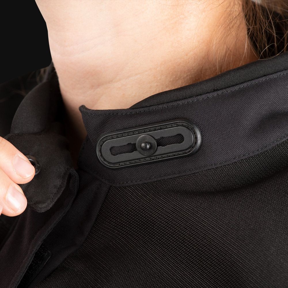 Oxford Mondial 2.0 Ladies Textile Jacket Black / Coral FREE 1 YEAR Returns, FREE UK Delivery | ThrottleChimp