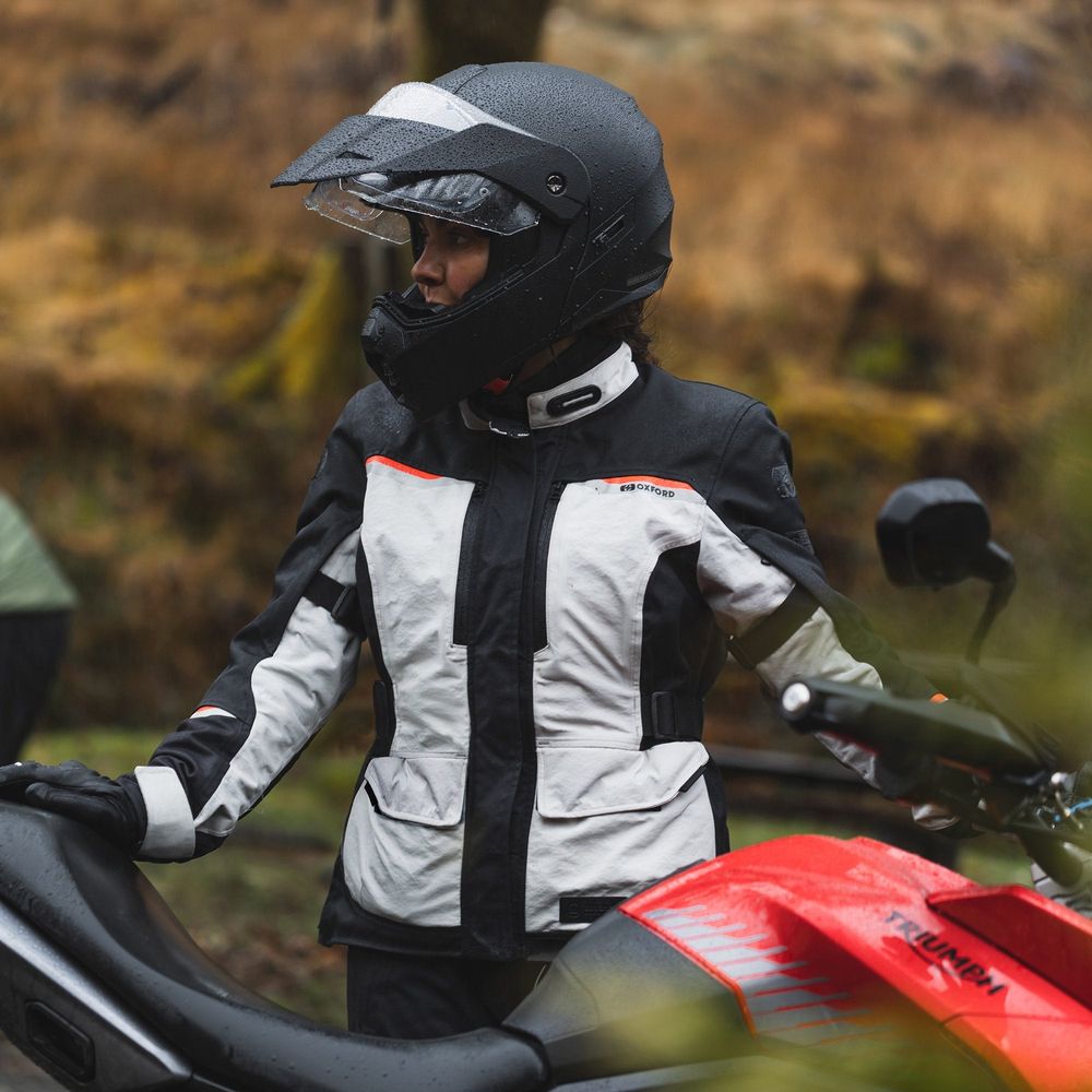 Oxford Mondial 2.0 Ladies Textile Jacket Arctic / Black FREE 1 YEAR Returns, FREE UK Delivery | ThrottleChimp