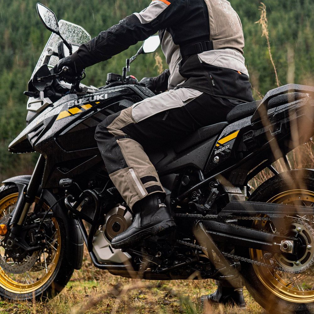Oxford Stormland Dry2Dry Textile Trouser Desert / Black / Orange FREE 1 YEAR Returns, FREE UK Delivery | ThrottleChimp
