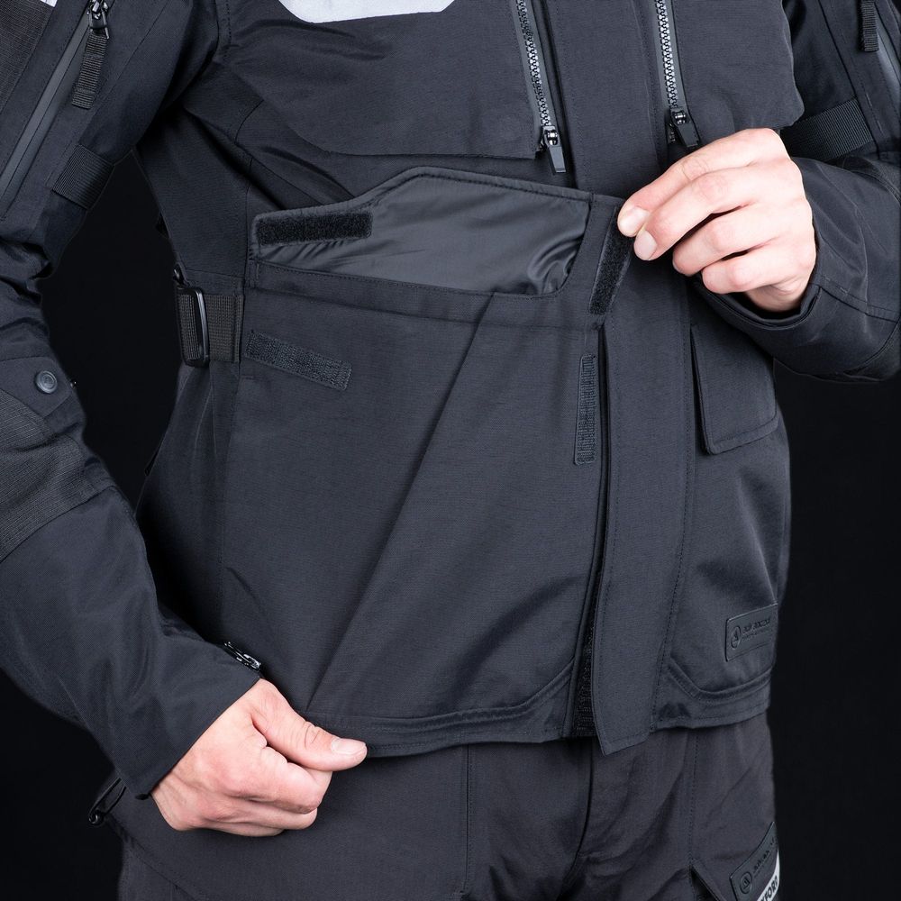 Oxford Stormland Dry2Dry Textile Jacket Tech Black FREE 1 YEAR Returns, FREE UK Delivery | ThrottleChimp