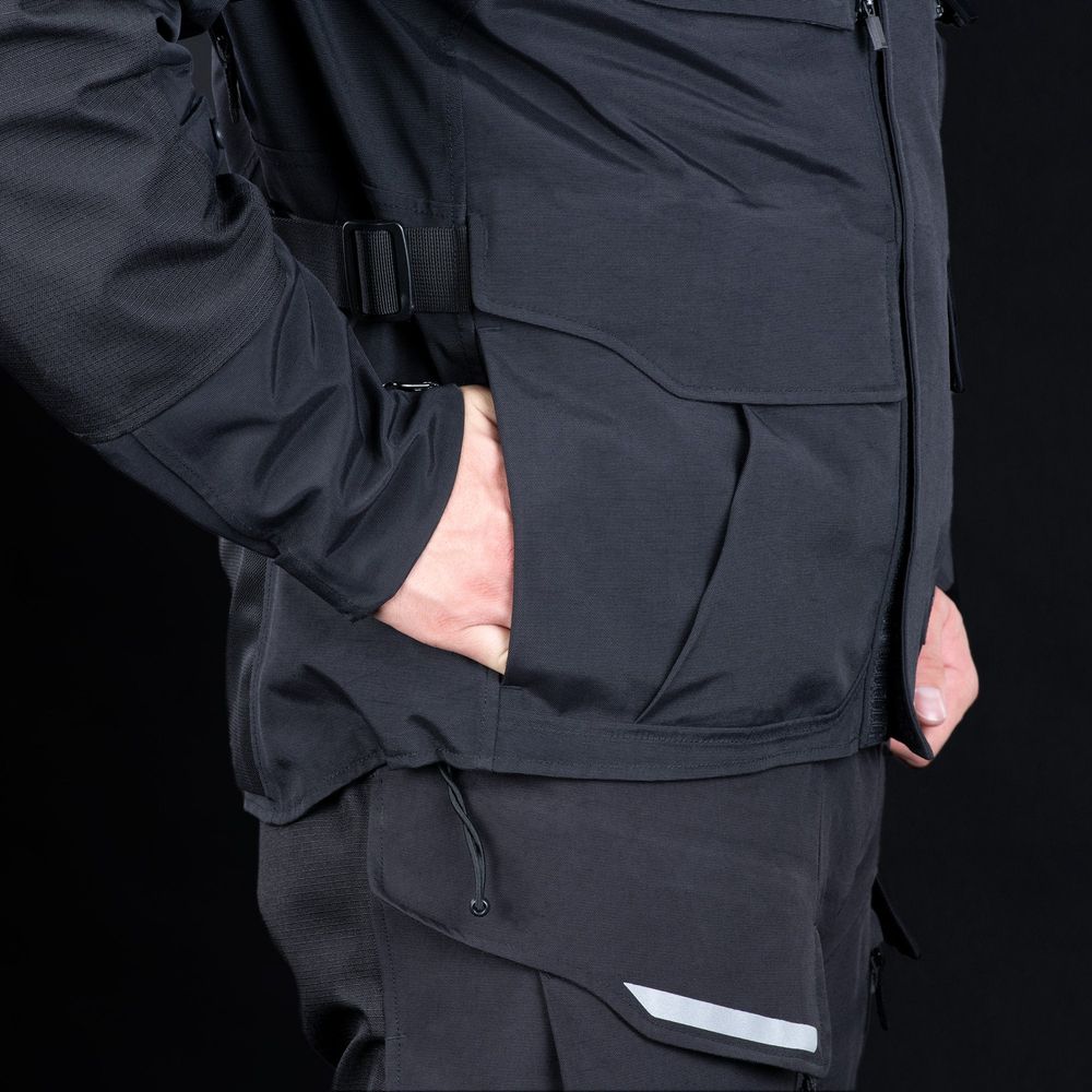 Oxford Stormland Dry2Dry Textile Jacket Tech Black FREE 1 YEAR Returns, FREE UK Delivery | ThrottleChimp