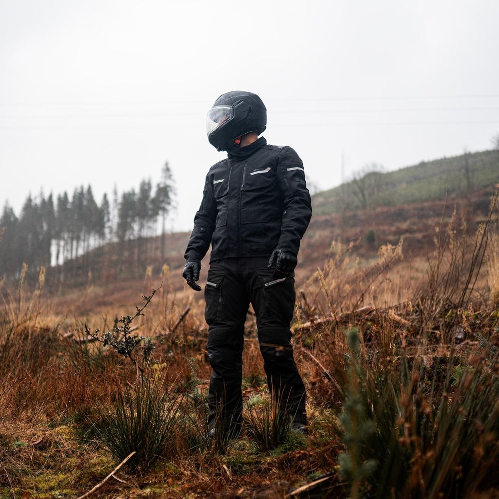 Oxford Stormland Dry2Dry Textile Jacket Tech Black FREE 1 YEAR Returns, FREE UK Delivery | ThrottleChimp