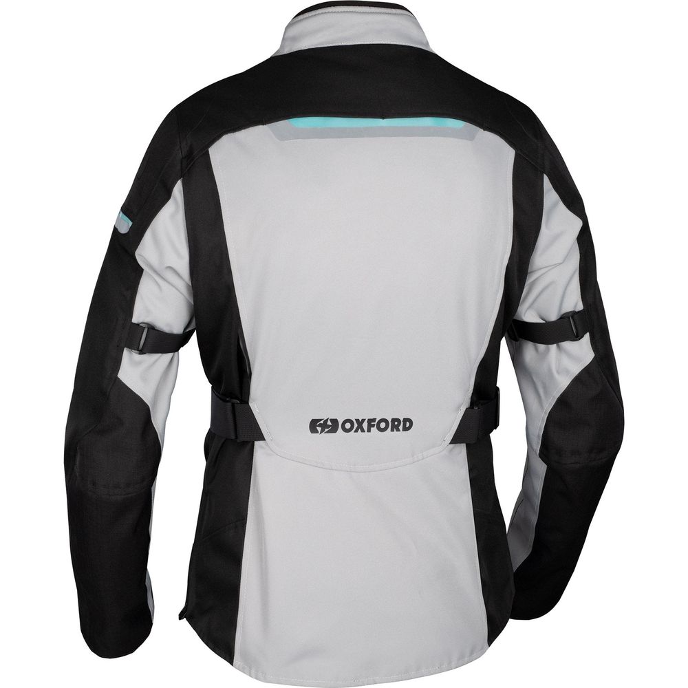 Oxford Dakota 3.0 Ladies Textile Jacket Arctic / Black / Teal FREE 1 YEAR Returns, FREE UK Delivery | ThrottleChimp