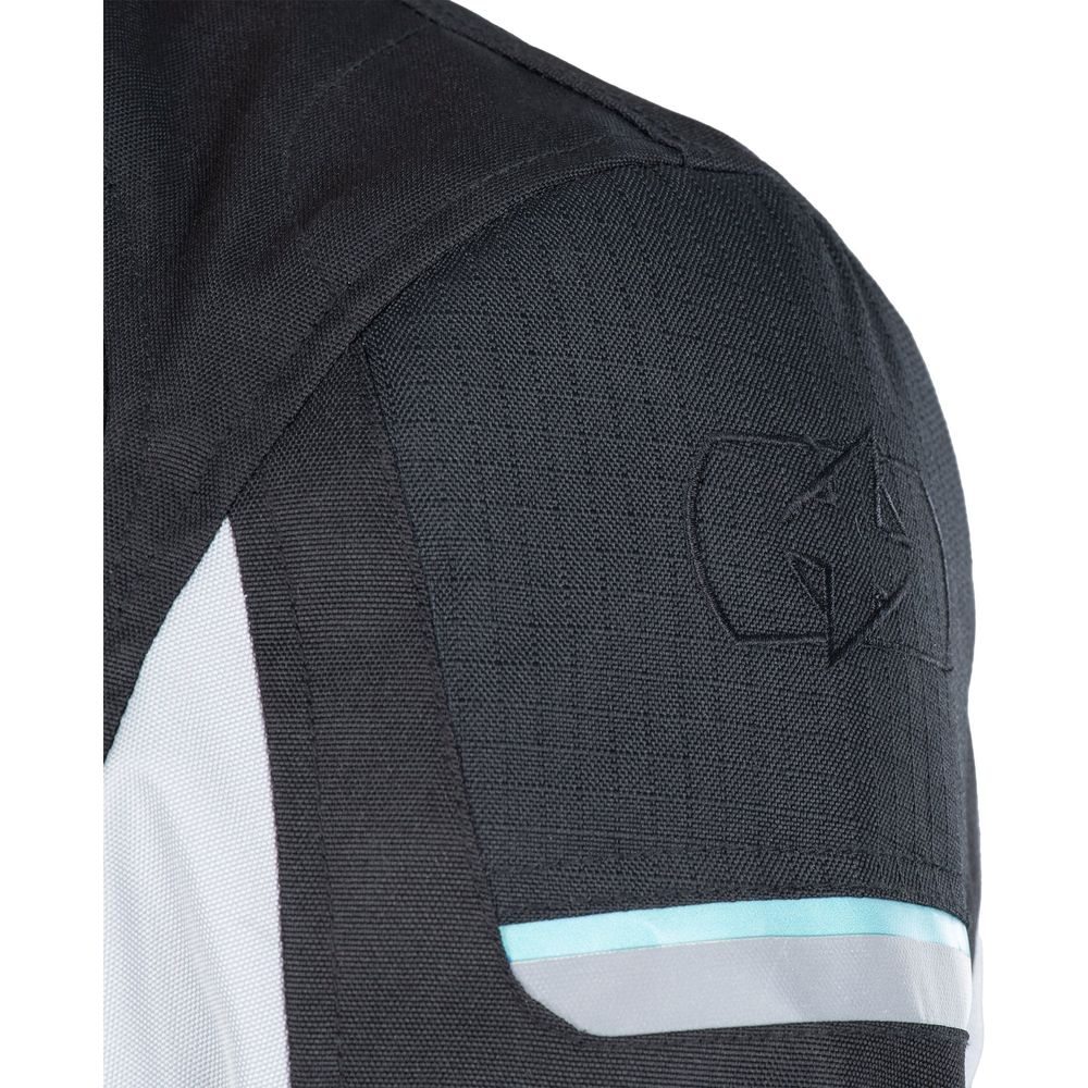 Oxford Dakota 3.0 Ladies Textile Jacket Arctic / Black / Teal FREE 1 YEAR Returns, FREE UK Delivery | ThrottleChimp