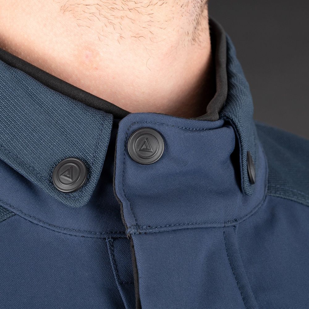 Oxford Barkston Dry2Dry Textile Jacket Navy FREE 1 YEAR Returns, FREE UK Delivery | ThrottleChimp