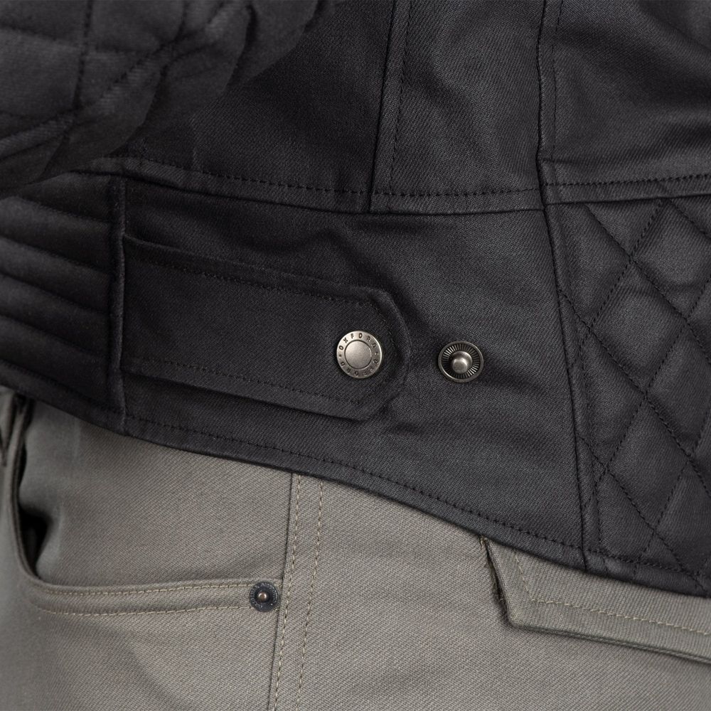 Oxford Hardwick Textile Jacket Black FREE 1 YEAR Returns, FREE UK Delivery | ThrottleChimp