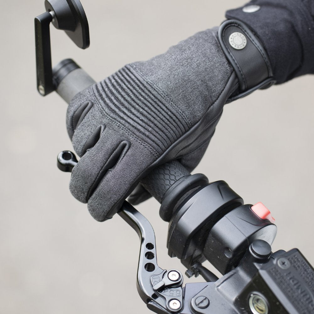 Oxford Kickback Ladies Textile Gloves Charcoal Grey FREE 1 YEAR Returns, FREE UK Delivery | ThrottleChimp