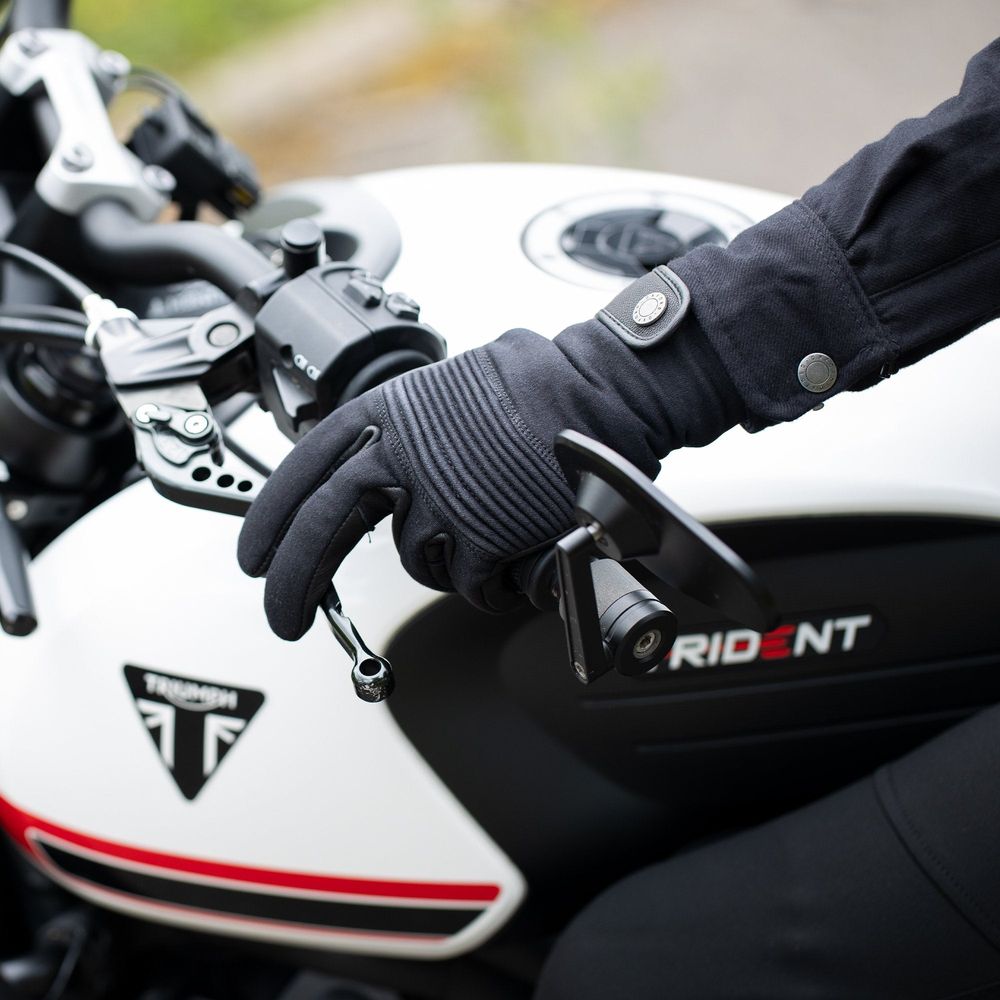 Oxford Kickback Ladies Textile Gloves Black FREE 1 YEAR Returns, FREE UK Delivery | ThrottleChimp