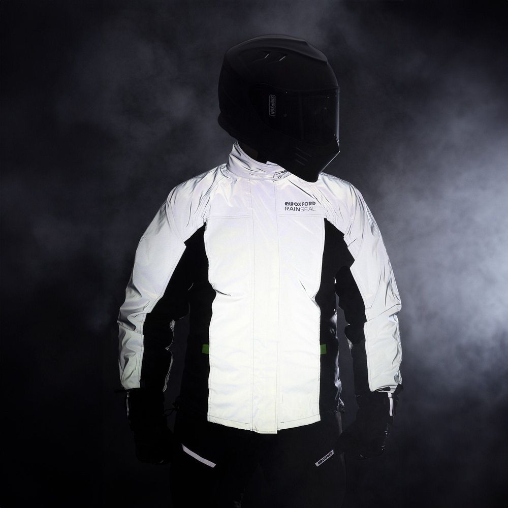 Oxford Rainseal Over Jacket Bright Reflective FREE 1 YEAR Returns, FREE UK Delivery | ThrottleChimp