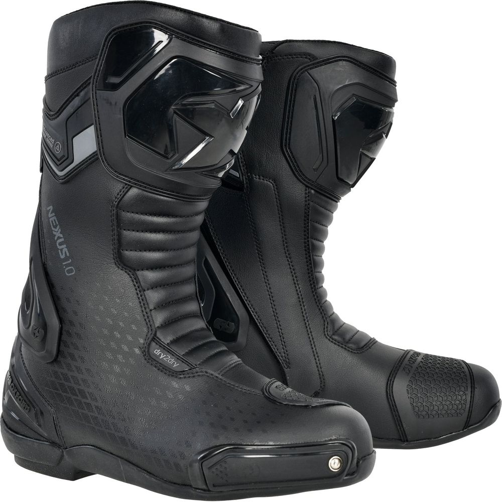 Oxford Nexus 1.0 Dry2Dry Boots Stealth Black FREE 1 YEAR Returns, FREE UK Delivery | ThrottleChimp