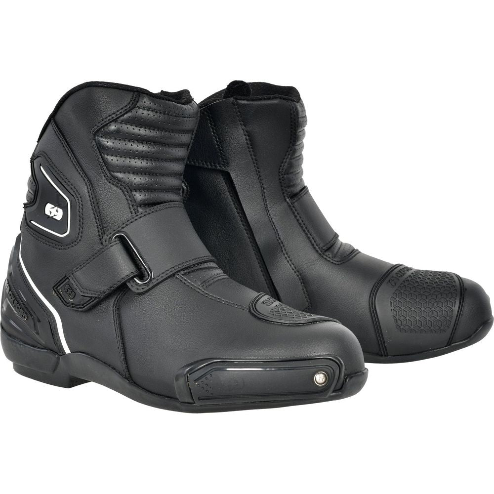 Oxford Omega Air Short Boots Black / White FREE 1 YEAR Returns, FREE UK Delivery | ThrottleChimp