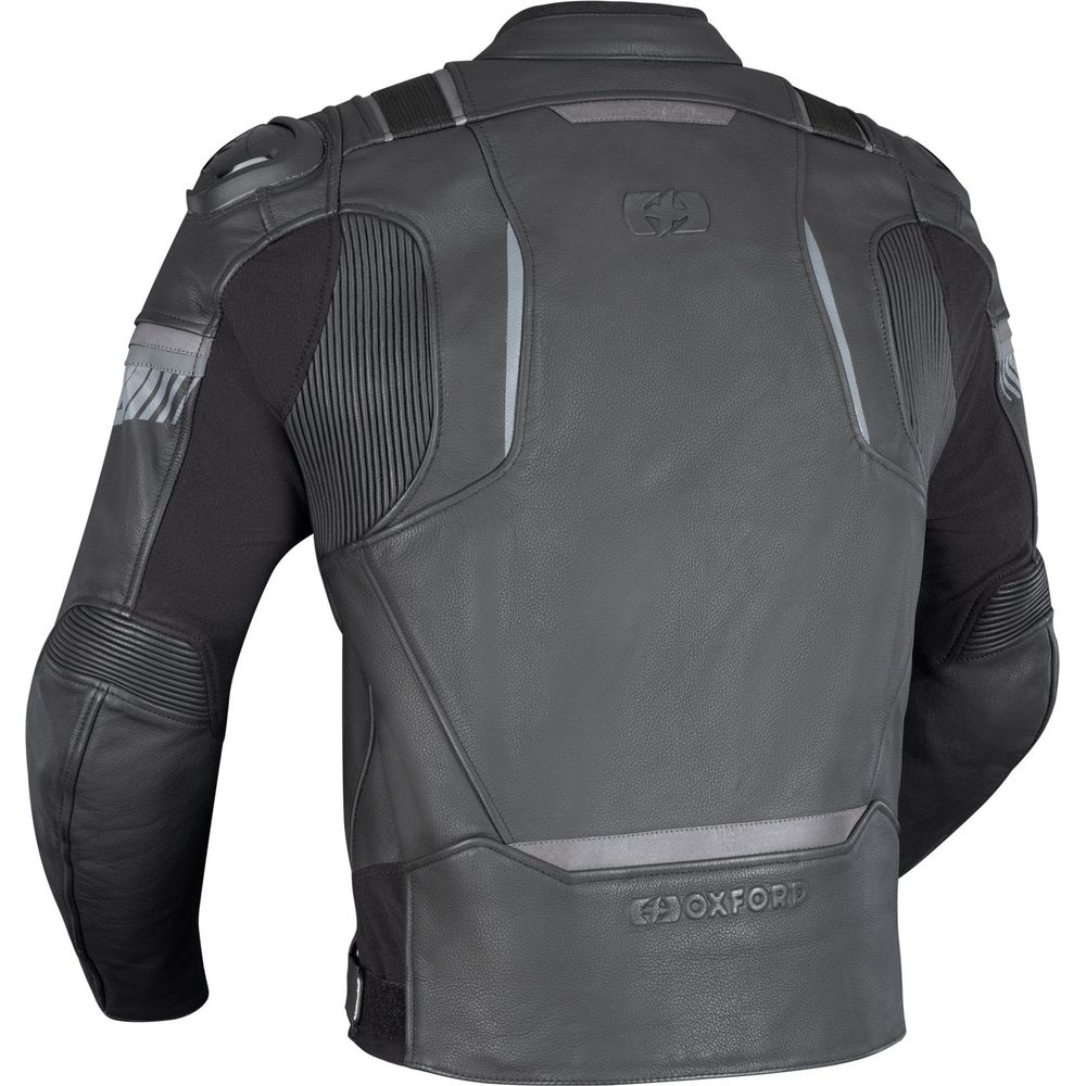 Oxford Cypher 1.0 Leather Jacket Stealth Black FREE 1 YEAR Returns, FREE UK Delivery | ThrottleChimp