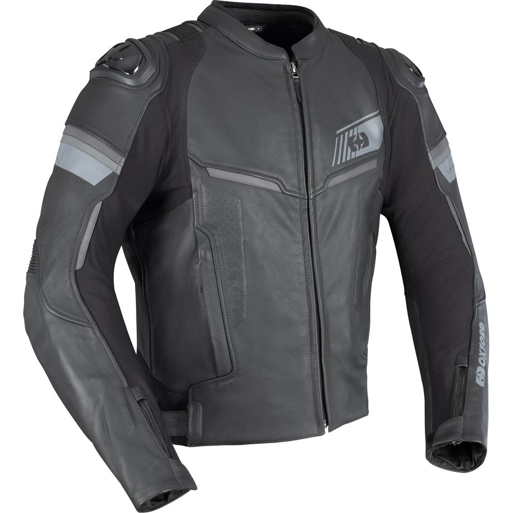 Oxford Cypher 1.0 Leather Jacket Stealth Black FREE 1 YEAR Returns, FREE UK Delivery | ThrottleChimp