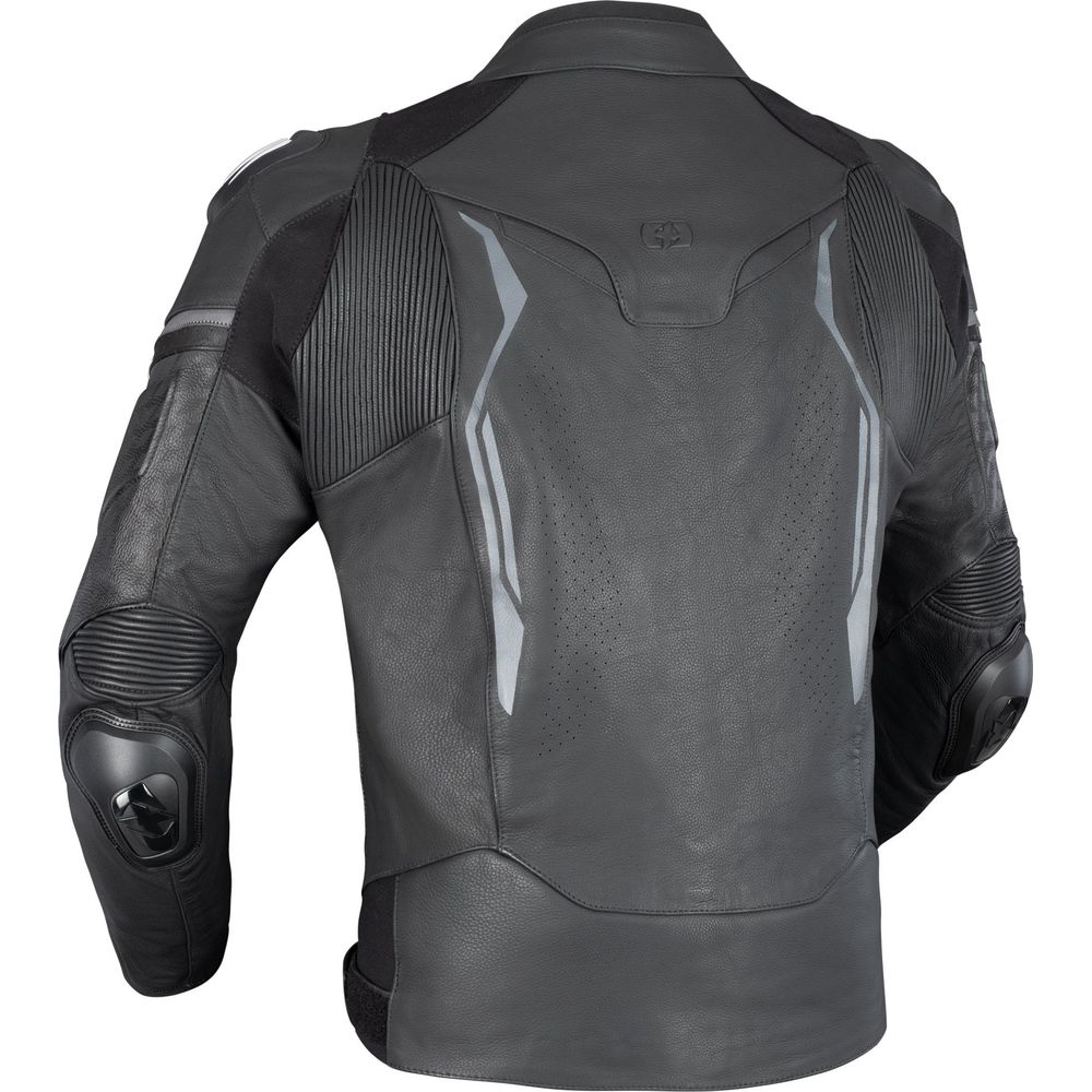 Oxford Nexus 1.0 Leather Jacket Stealth Black FREE 1 YEAR Returns, FREE UK Delivery | ThrottleChimp