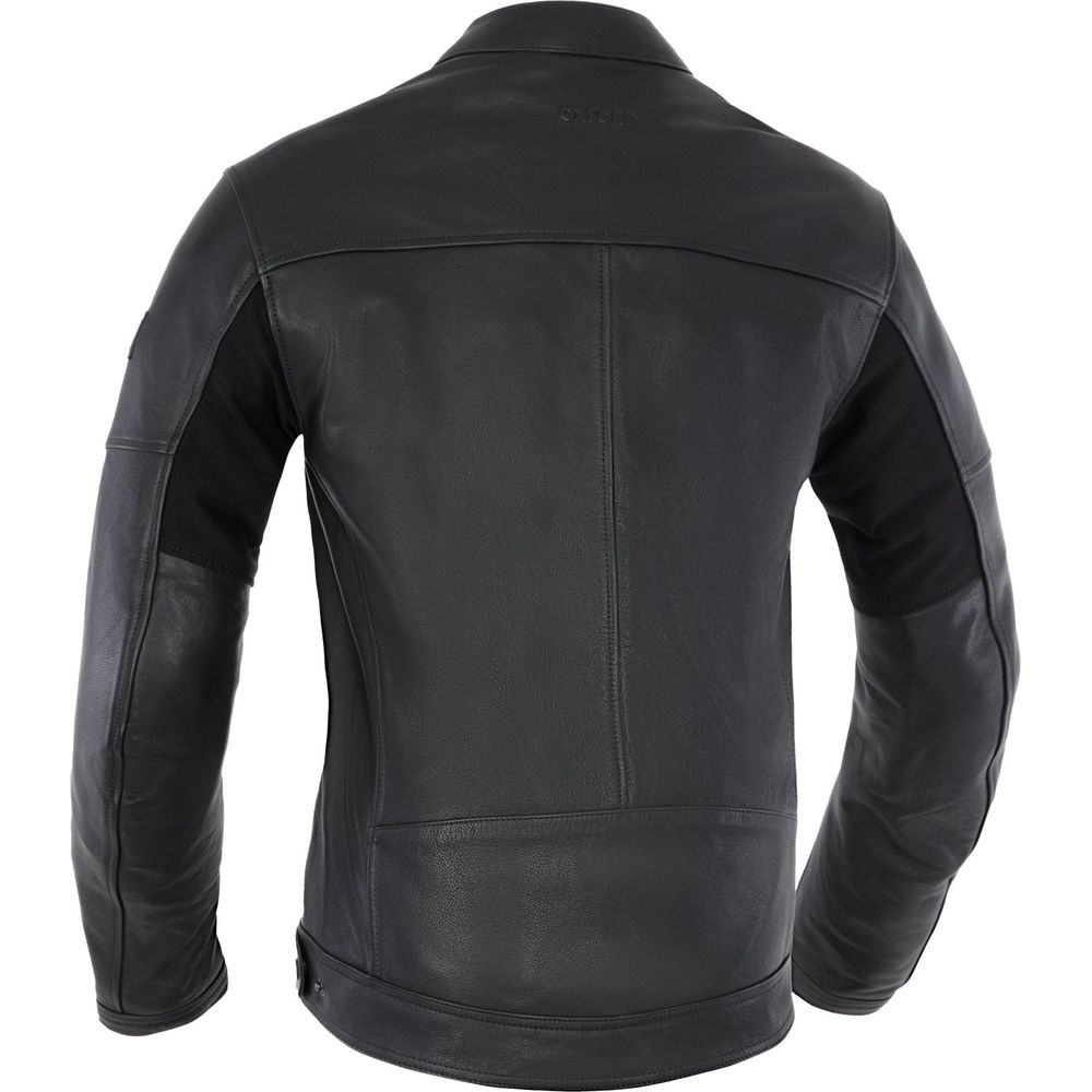 Oxford Henlow Leather Jacket Black FREE 1 YEAR Returns, FREE UK Delivery | ThrottleChimp