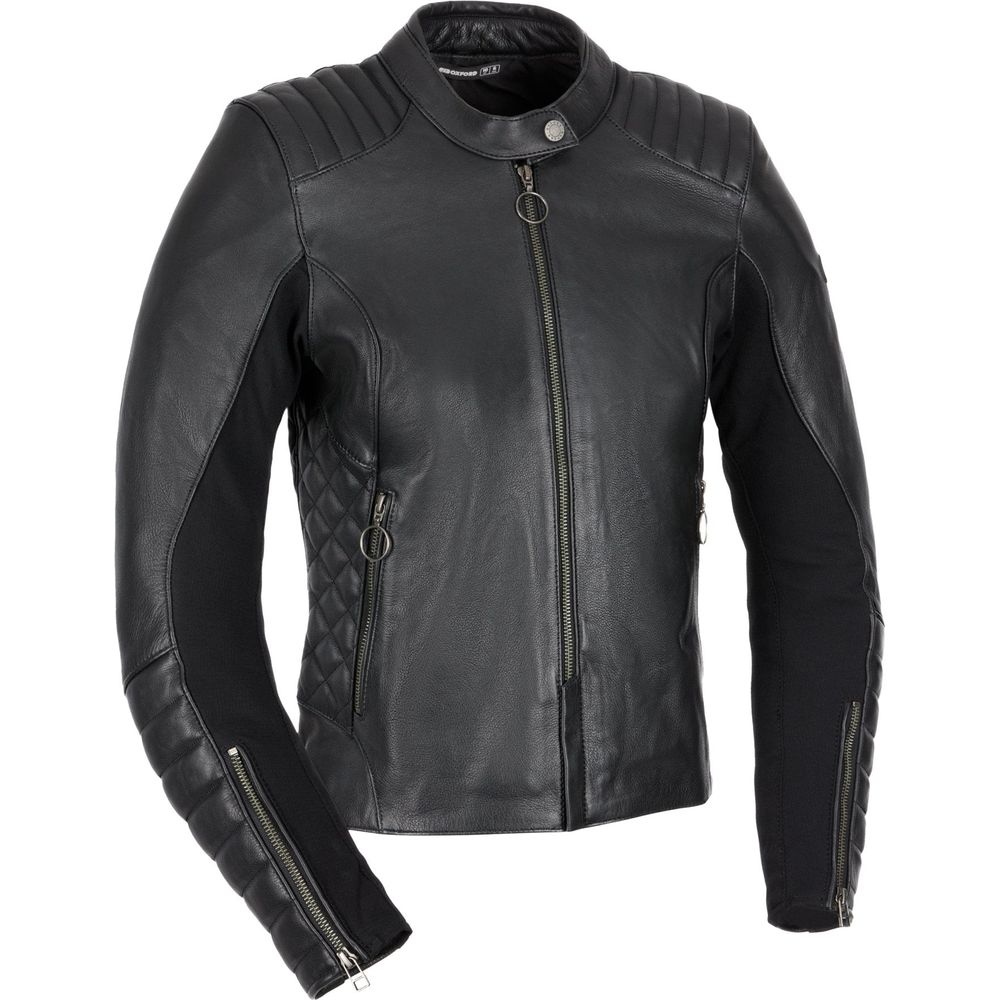 Oxford Radley Ladies Leather Jacket Black FREE 1 YEAR Returns, FREE UK Delivery | ThrottleChimp
