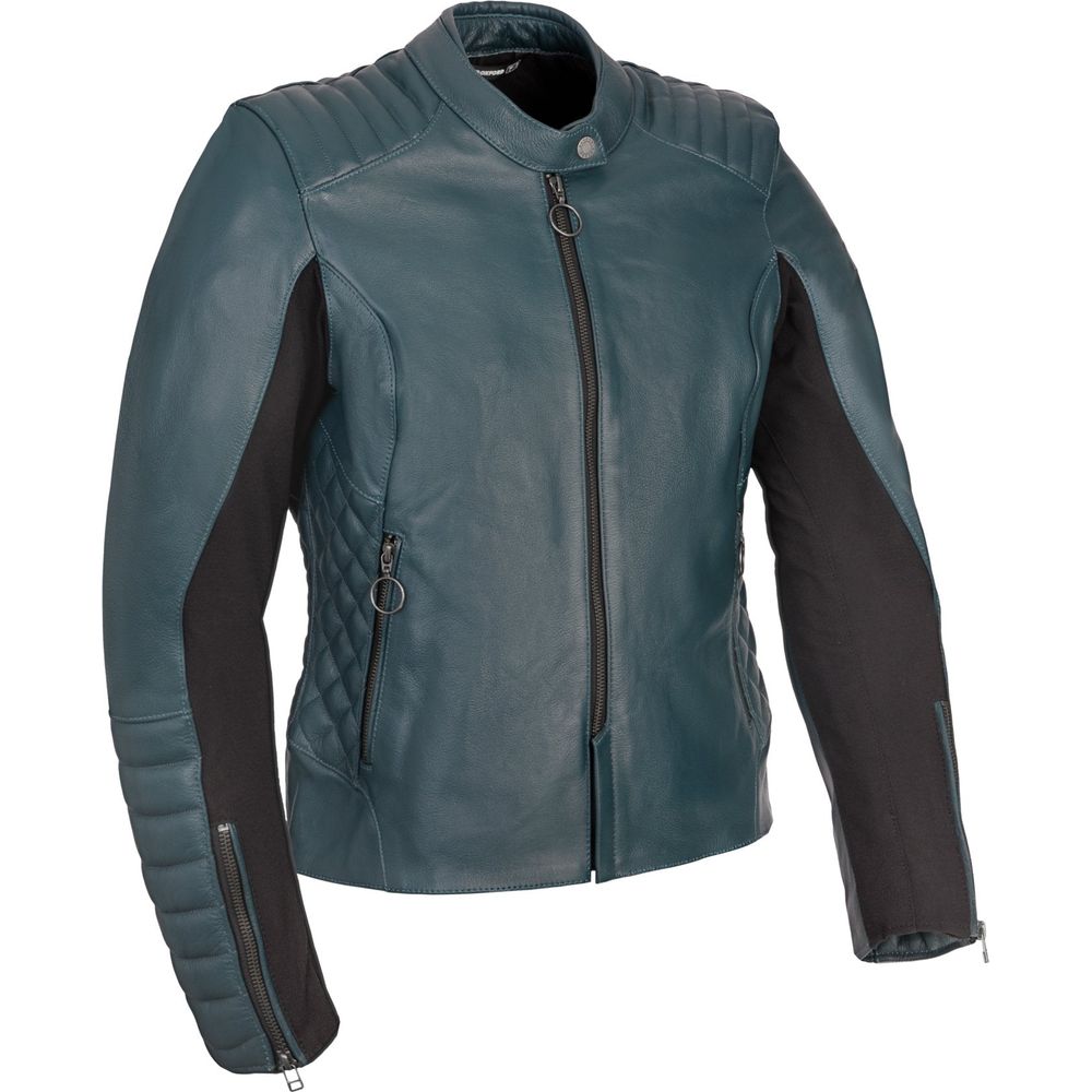 Oxford Radley Ladies Leather Jacket Teal FREE 1 YEAR Returns, FREE UK Delivery | ThrottleChimp