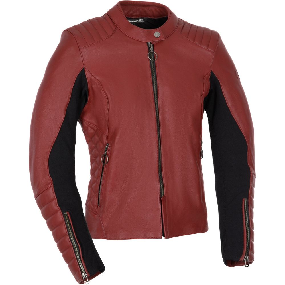 Oxford Radley Ladies Leather Jacket Red FREE 1 YEAR Returns, FREE UK Delivery | ThrottleChimp