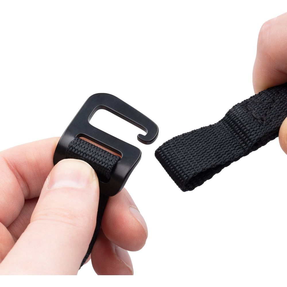 Oxford Atlas G Hook Straps Pair Black - 17mm x 1.2m FREE 1 YEAR Returns, FREE UK Delivery | ThrottleChimp