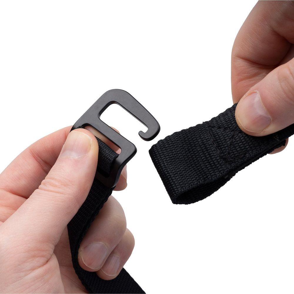 Oxford Atlas G Hook Straps Pair Black - 26mm x 1.2m FREE 1 YEAR Returns, FREE UK Delivery | ThrottleChimp