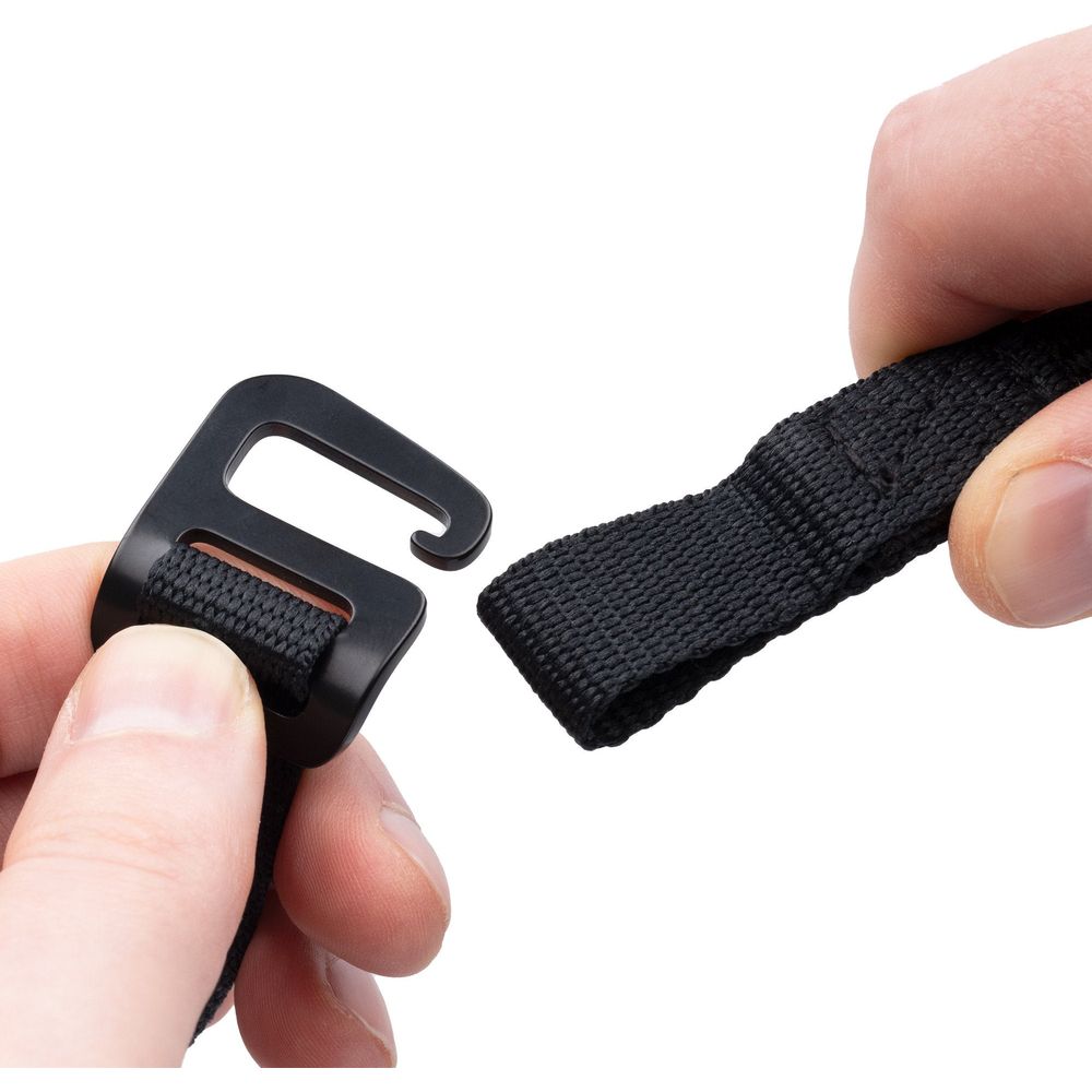 Oxford Atlas G Hook Straps Pair Black - 17mm x 2.0m FREE 1 YEAR Returns, FREE UK Delivery | ThrottleChimp