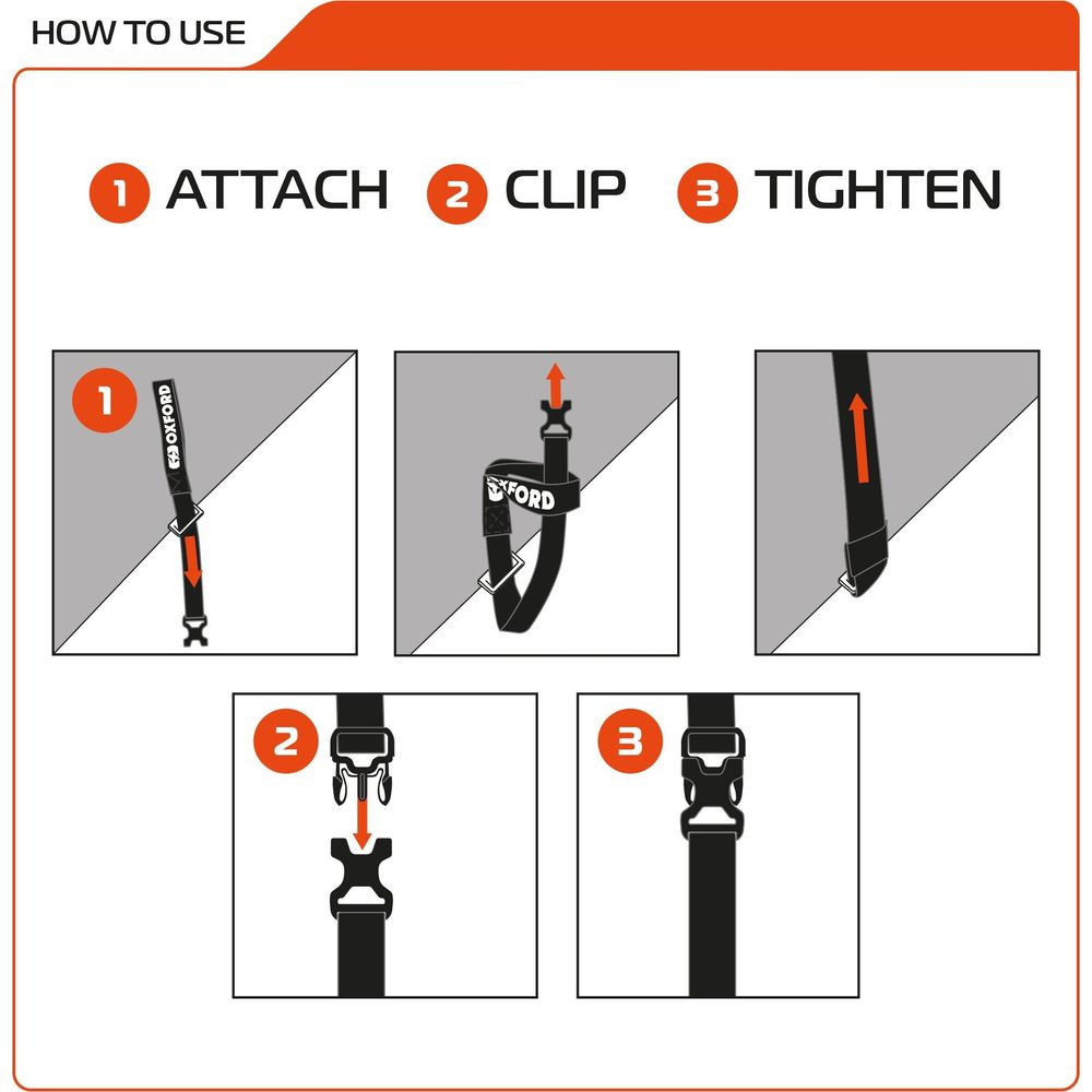 Oxford Atlas B Clip Straps Pair Lichen - 17mm x 1.2m FREE 1 YEAR Returns, FREE UK Delivery | ThrottleChimp