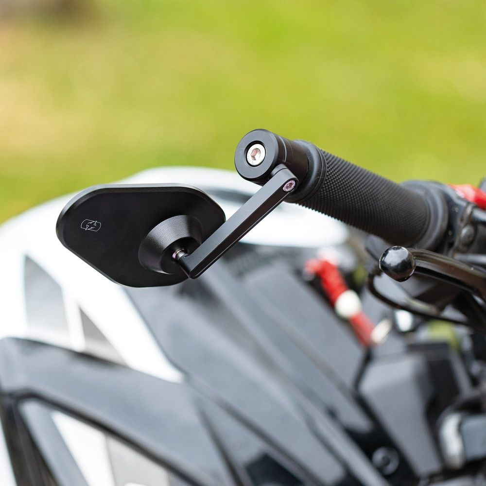 Oxford Shield 360 Bar End Mirror Black FREE 1 YEAR Returns, FREE UK Delivery | ThrottleChimp