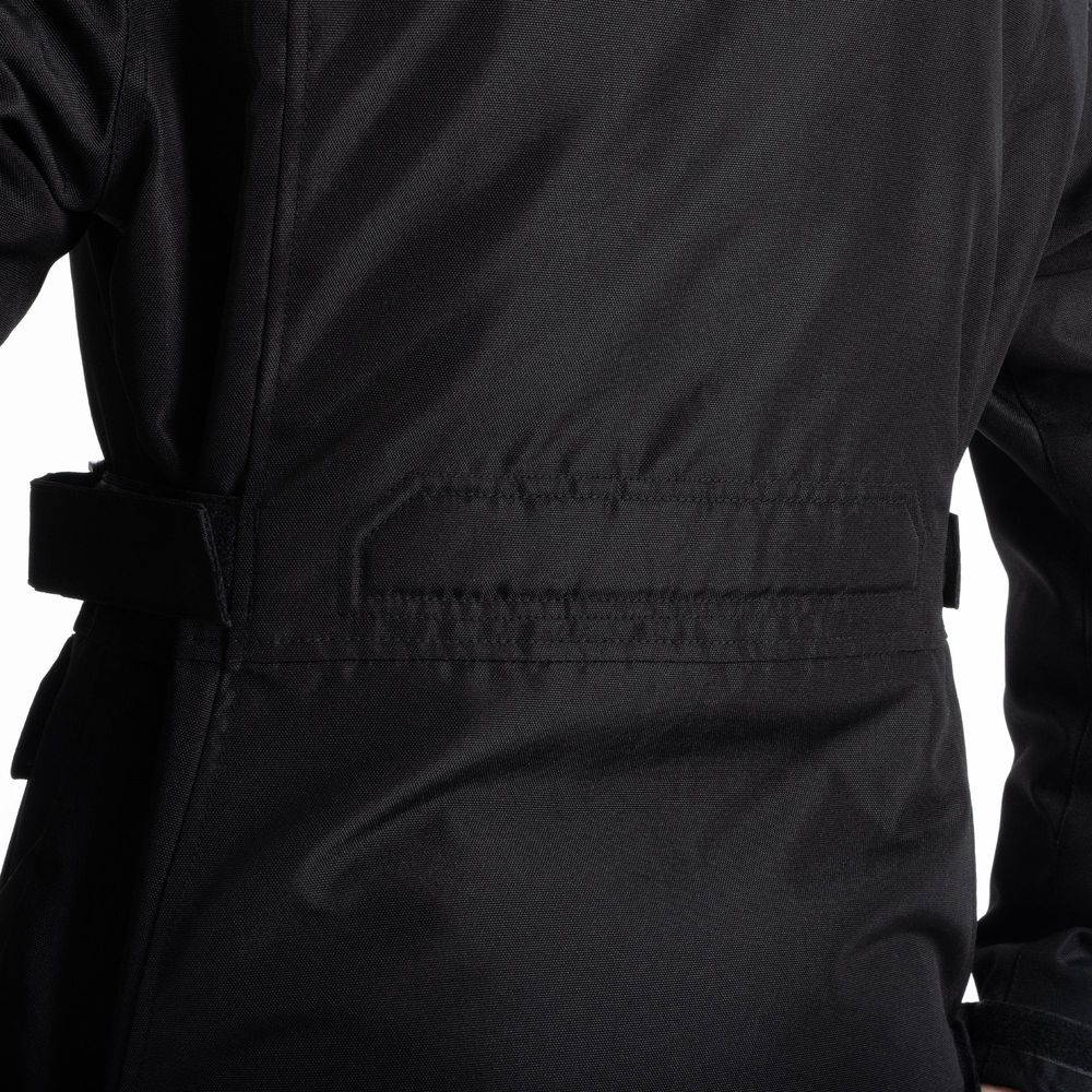 Spartan Waterproof Ladies Long Textile Jacket Black FREE 1 YEAR Returns, FREE UK Delivery | ThrottleChimp