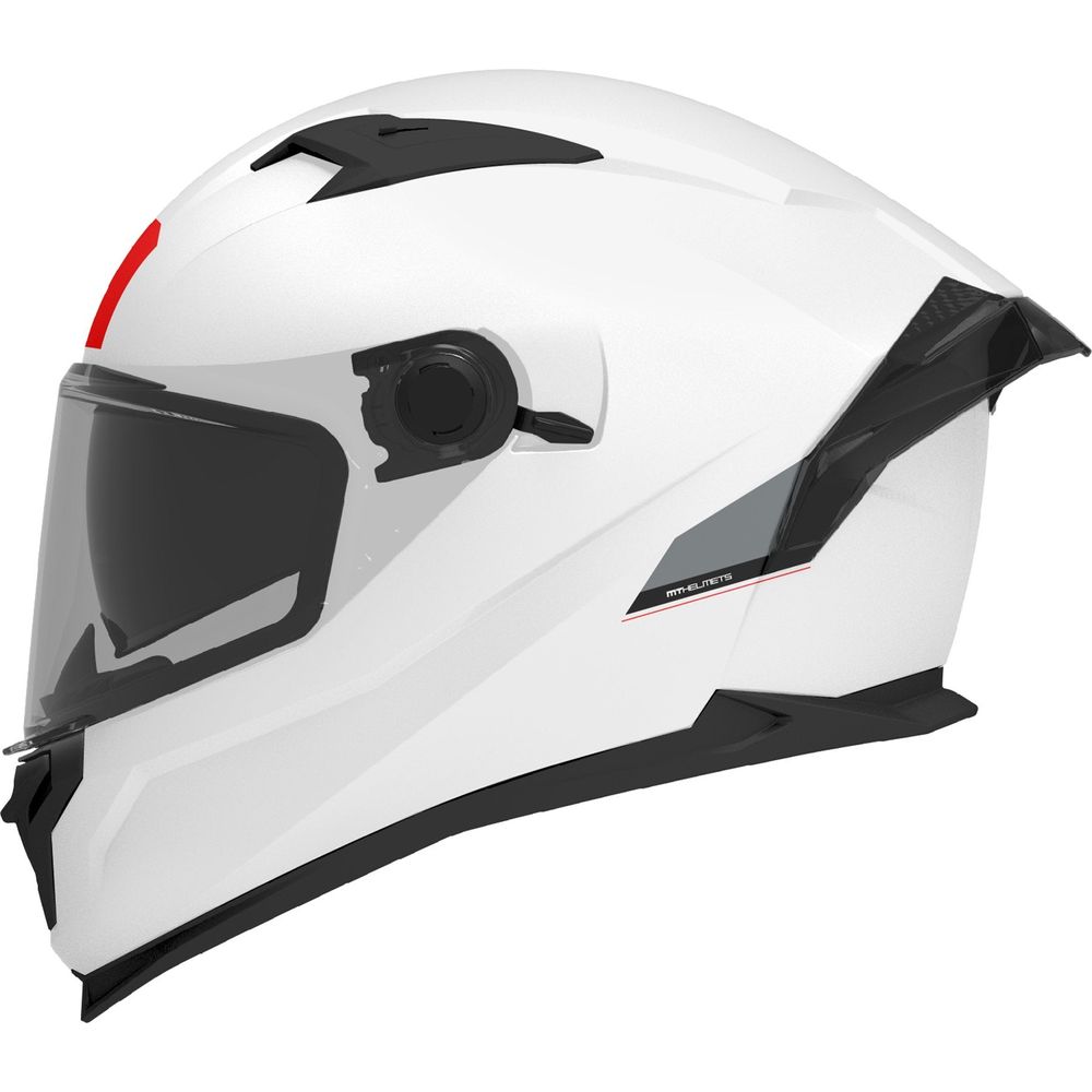 MT Braker SV Solid A0 Full Face Helmet Gloss Pearl White FREE 1 YEAR Returns, FREE UK Delivery | ThrottleChimp