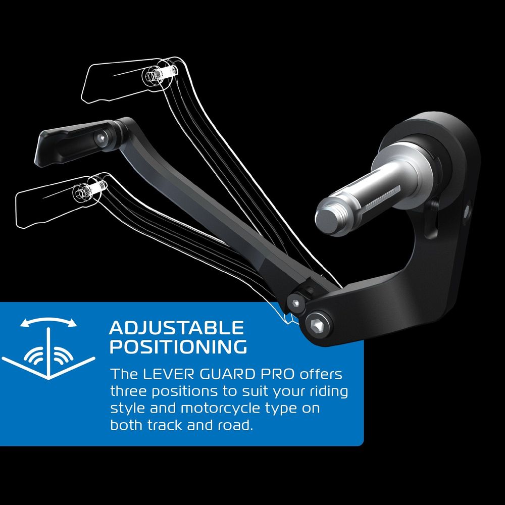 Oxford Handlebar Lever Guard Pro Black FREE 1 YEAR Returns, FREE UK Delivery | ThrottleChimp