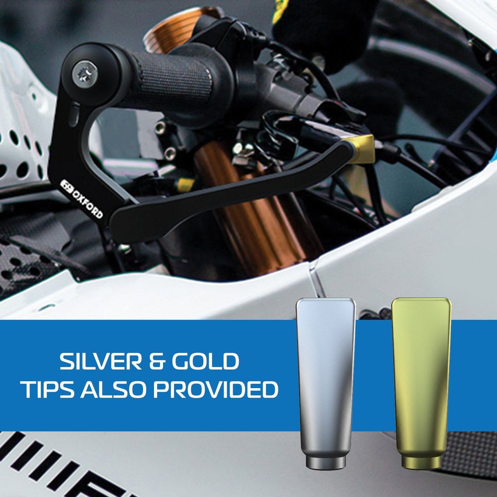 Oxford Handlebar Lever Guard Pro Black FREE 1 YEAR Returns, FREE UK Delivery | ThrottleChimp