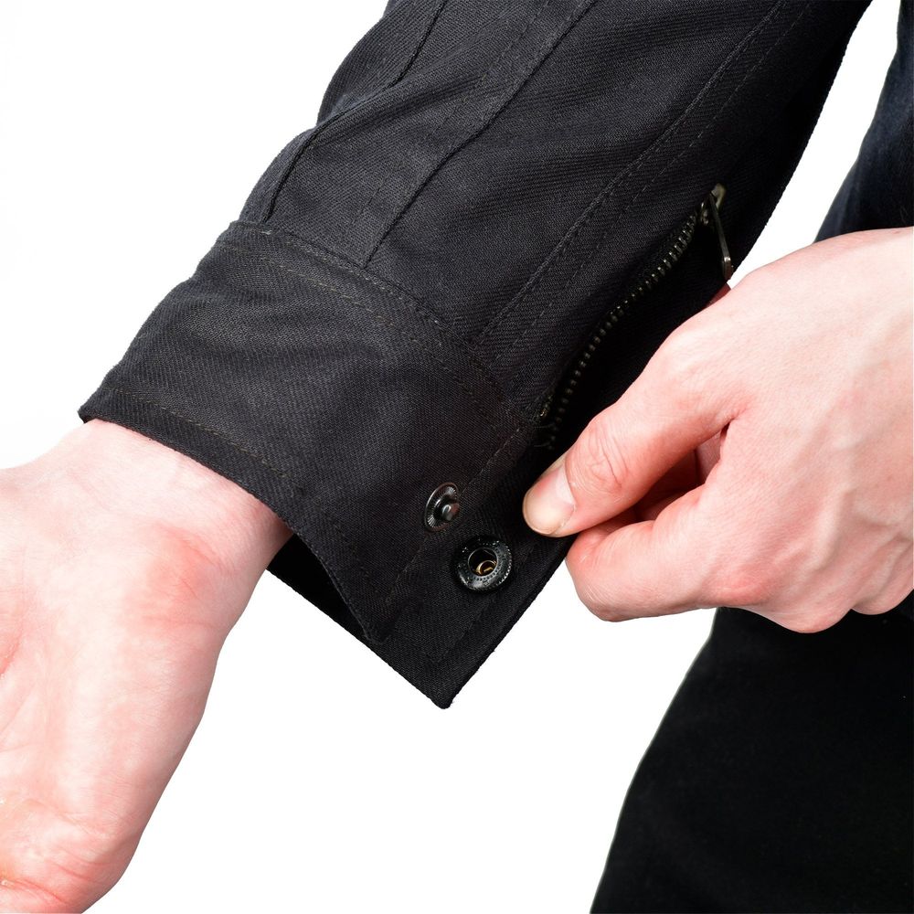 Oxford Original Approved AA Ridgeback Shirt Black FREE 1 YEAR Returns, FREE UK Delivery | ThrottleChimp