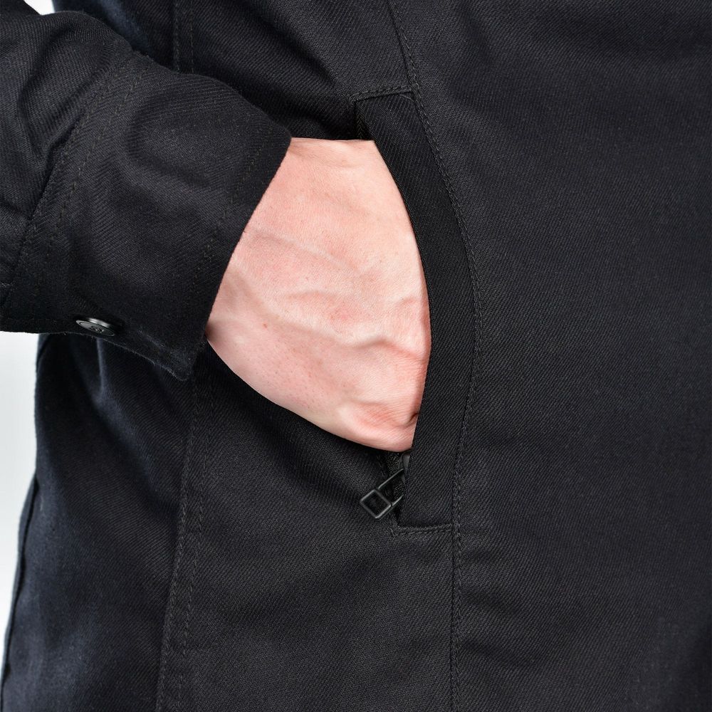 Oxford Original Approved AA Ridgeback Shirt Black FREE 1 YEAR Returns, FREE UK Delivery | ThrottleChimp