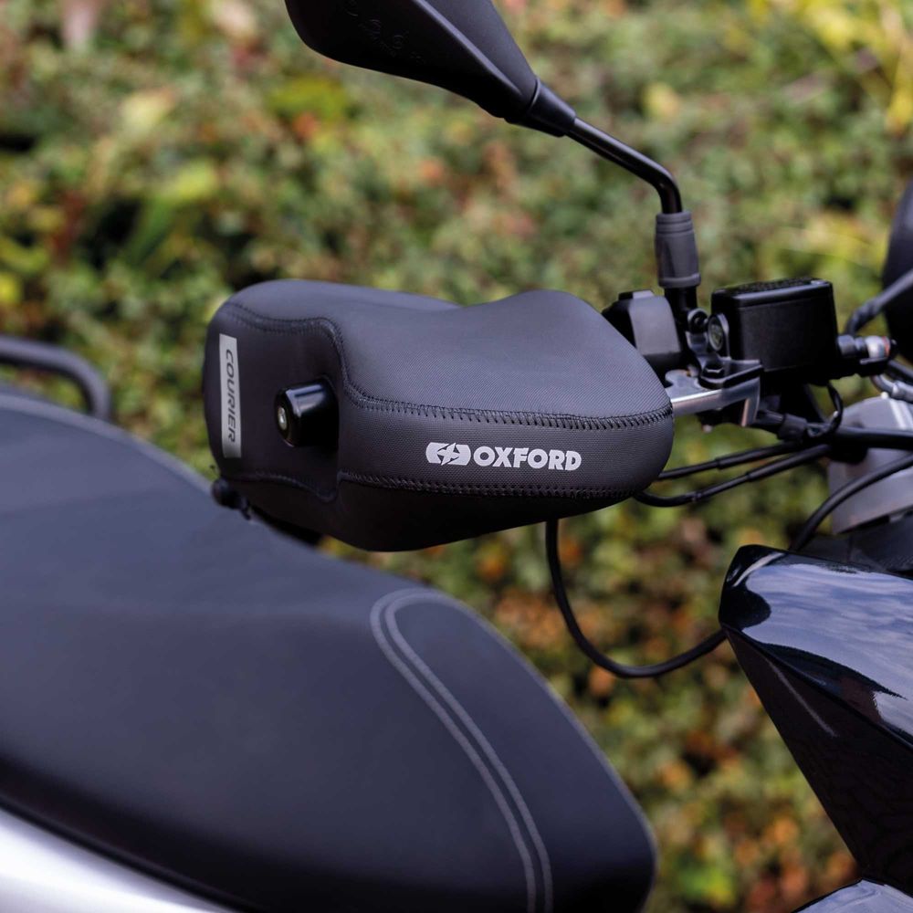 Oxford Courier Handlebar Muffs Black FREE 1 YEAR Returns, FREE UK Delivery | ThrottleChimp