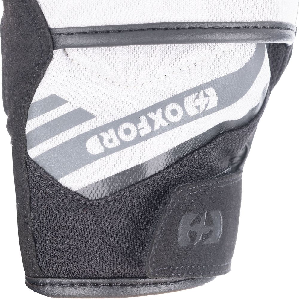 Oxford Dakar 1.0 Ladies Textile Gloves Silver / Black FREE 1 YEAR Returns, FREE UK Delivery | ThrottleChimp